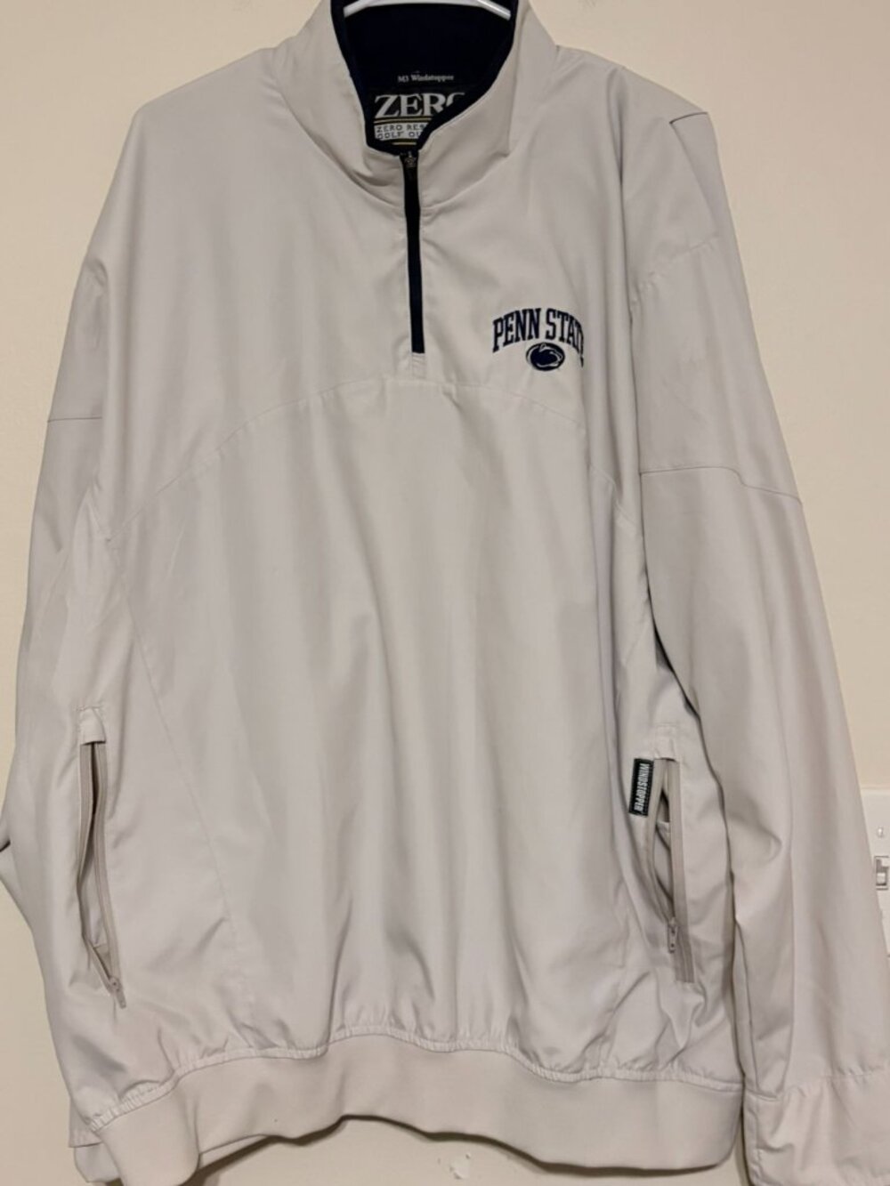 Men's Zero Restriction Golf Penn State Nittany Lions 1/4 Zip Windstopper XL